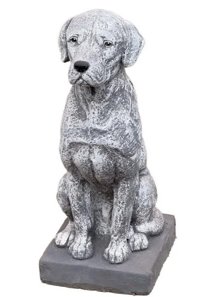 Stone and Style Gartenfigur Dogge Grau Steinguss - Bild 2