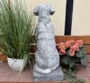 Stone and Style Gartenfigur Dogge Grau Steinguss Bild 5