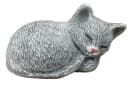 Stone and Style Frostfeste Steinfigur kleine schlafende Katze grau Bild 2