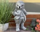 Stone and Style Gartenfigur Igel Daniel Frostfest Grau Bild 1