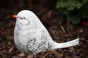 Stone and Style Gartenfigur Vogel Hansi Frostfest Grau Bild 4