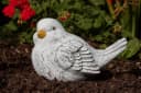 Stone and Style Gartenfigur Vogel Bert Grau Frostfest Bild 1