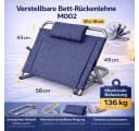 Dynasun Verstellbare Bett-Rückenlehne M002 mit Kopfkissen Bild 3