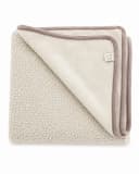 LIRA DEKO Babydecke aus 100 % Schafwolle Beige/Braun Bild 2