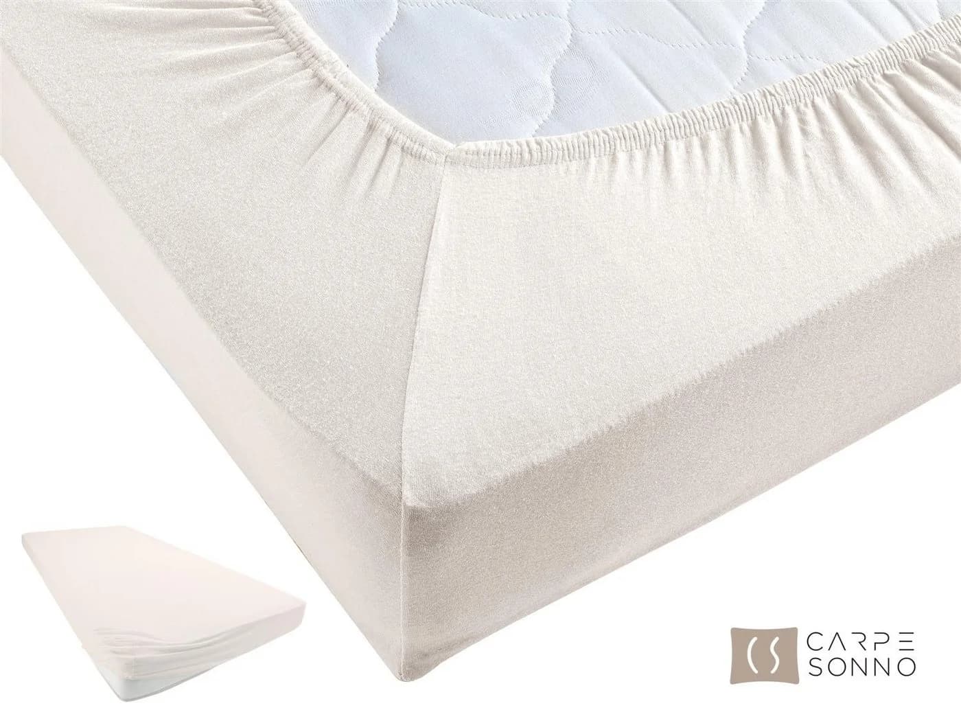 Carpe Sonno Spannbettlaken Jersey 100% Baumwolle Beige - Bild 3