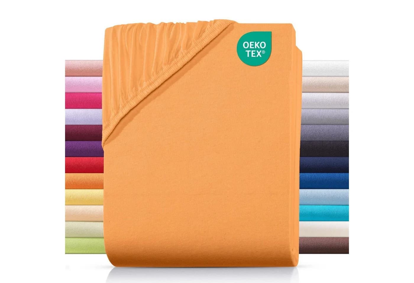 Carpe Sonno Spannbettlaken Jersey 100% Baumwolle Orange - Bild 2