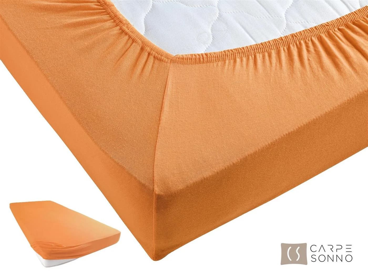 Carpe Sonno Spannbettlaken Jersey 100% Baumwolle Orange - Bild 3