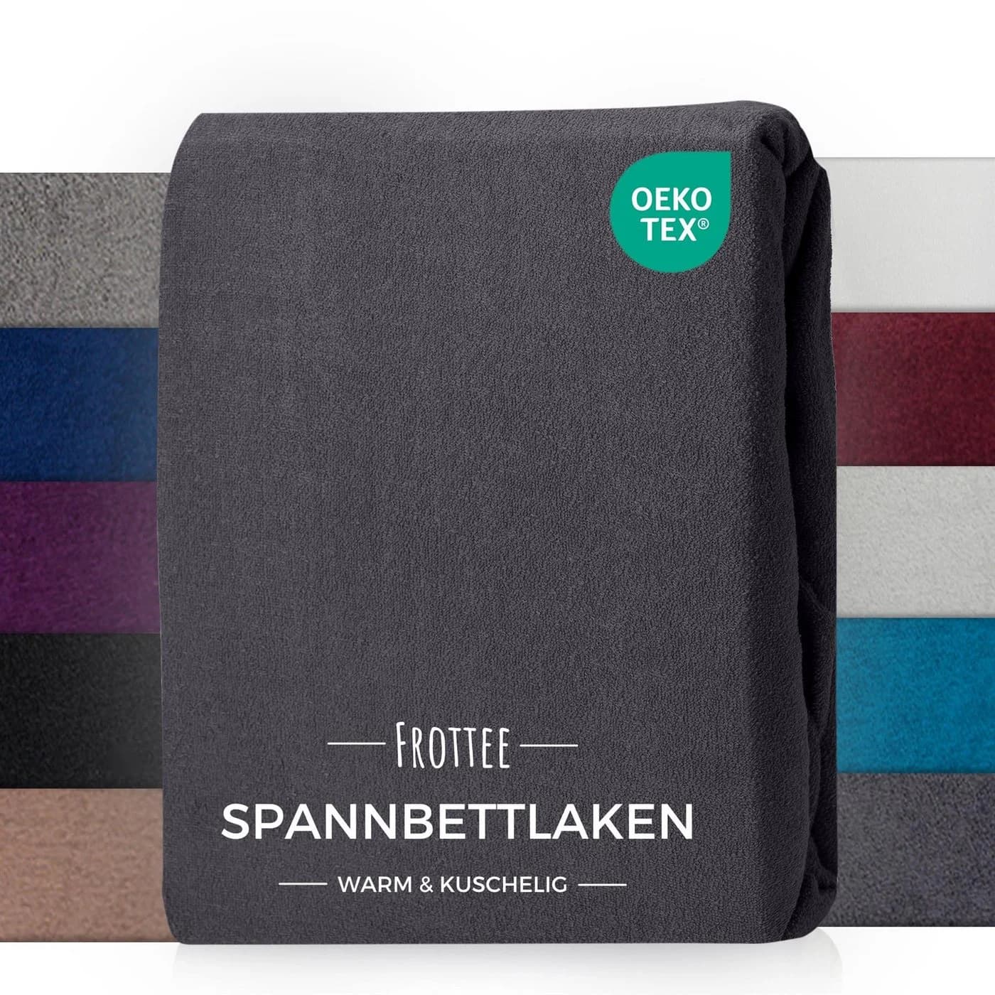 Carpe Sonno Spannbettlaken Frottee Winter Anthrazit - Bild 2