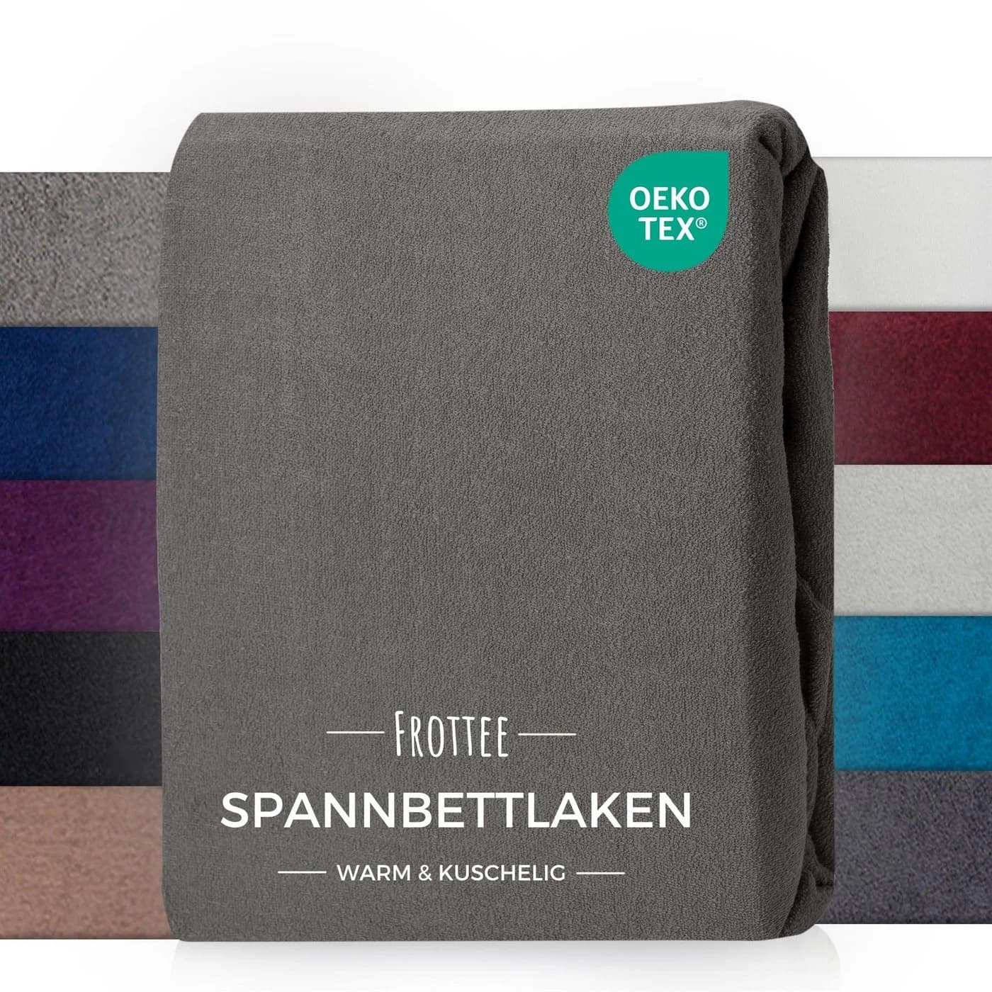 Carpe Sonno Spannbettlaken Frottee Winter Laken Grau - Bild 2