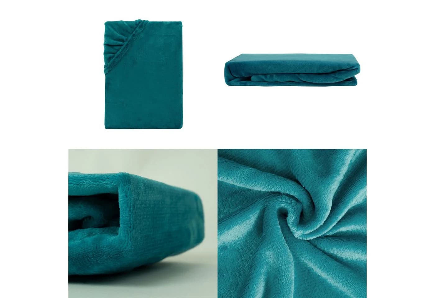 Carpe Sonno Spannbettlaken Cashmere Touch Winter Bettlaken Petrol - Bild 3