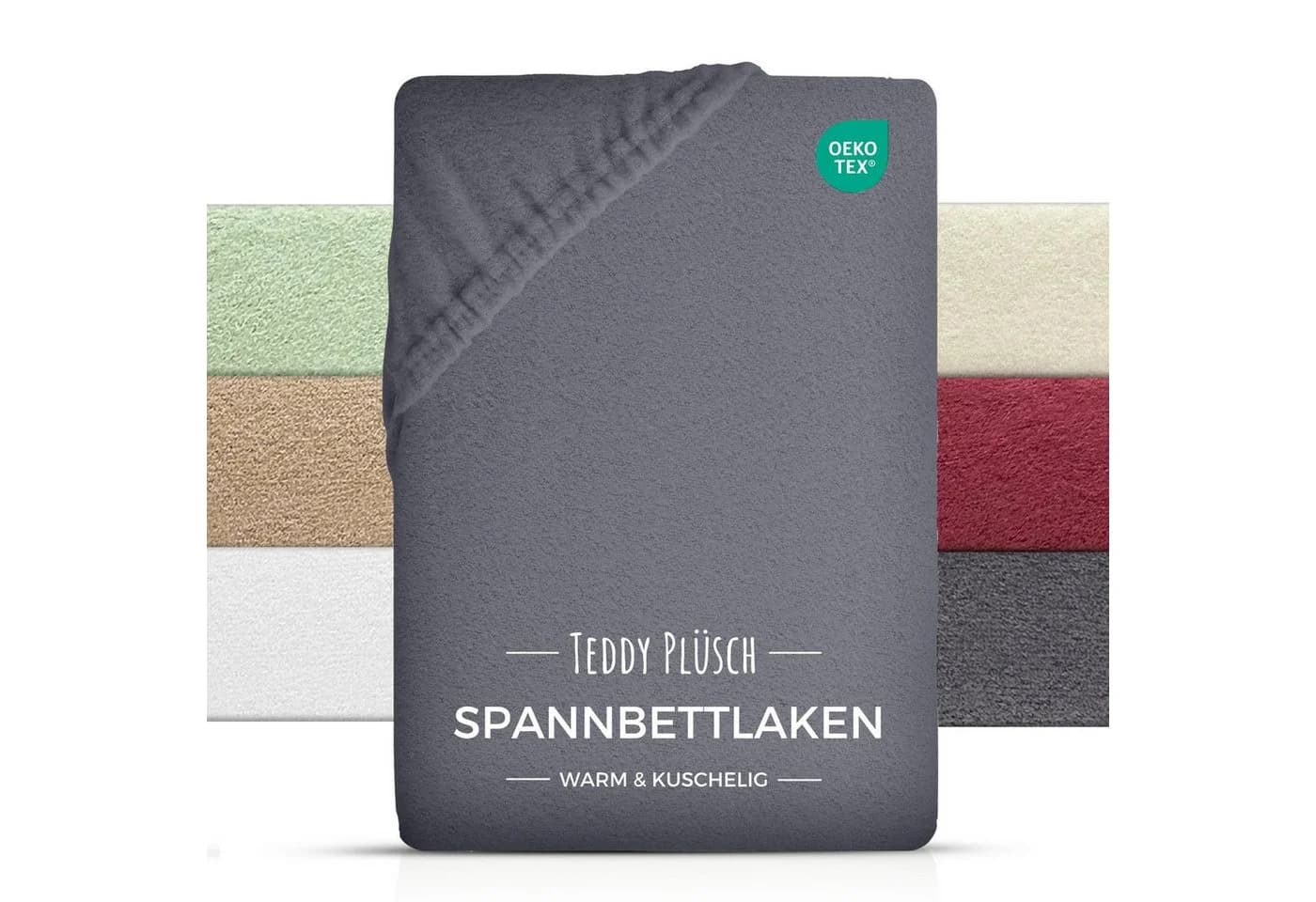 Carpe Sonno Spannbettlaken Winterflausch Anthrazit - Bild 2