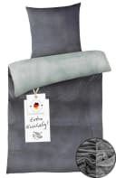Carpe Sonno Bettwäsche Cashmere-Touch 155x220 cm Grau/Grün Bild 2