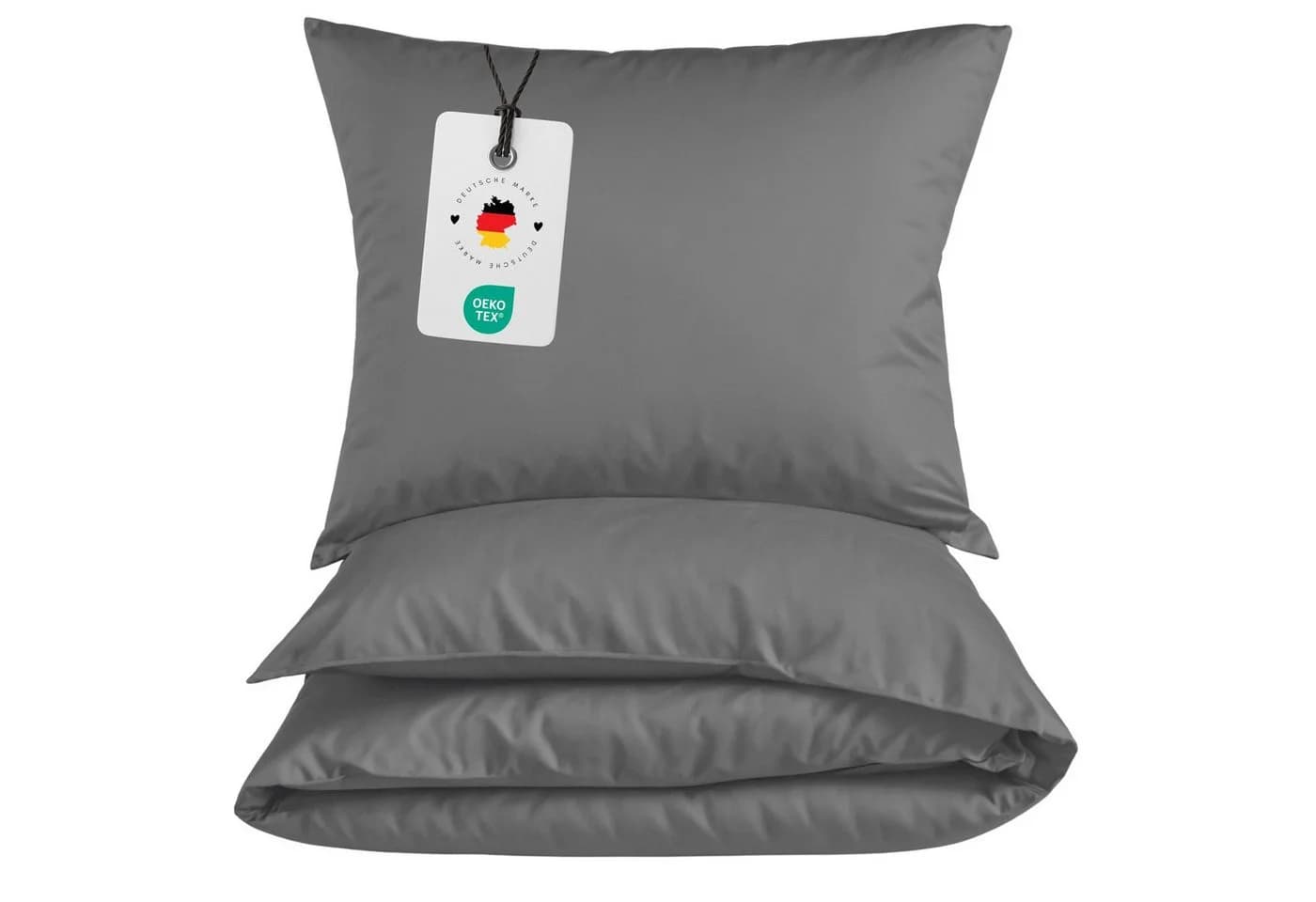 Carpe Sonno Bettwäsche Mikrofaser 3-teilig Grau Atmungsaktiv - Bild 2