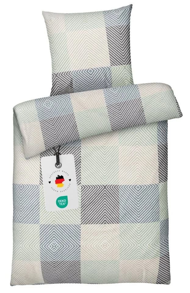 Carpe Sonno Bettwäsche Renforcé 3-teilig Grau Kariert - Bild 2