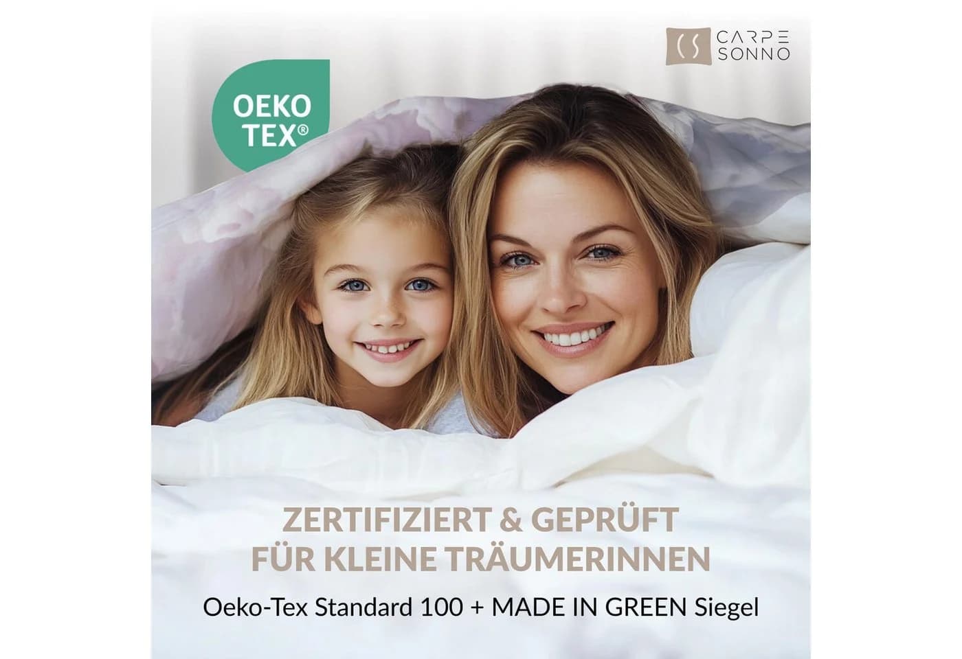 Carpe Sonno Kinderbettwäsche 135x200 Rosa Weiß Einhorn Interaktiv - Bild 3