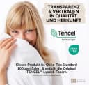 Carpe Sonno Bettwäsche TENCEL™ Lyocell kühlend 135x200 uni weiß Bild 5