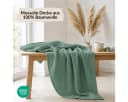 Carpe Sonno Musselin Wohndecke Grün 100% Baumwolle Bild 1