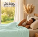 Carpe Sonno Betttuch 140x250 cm Türkis Baumwolle ohne Gummizug Bild 3