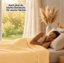 Carpe Sonno Betttuch Baumwolle 140x250 Gelb Klassisch Glatt Bild 3