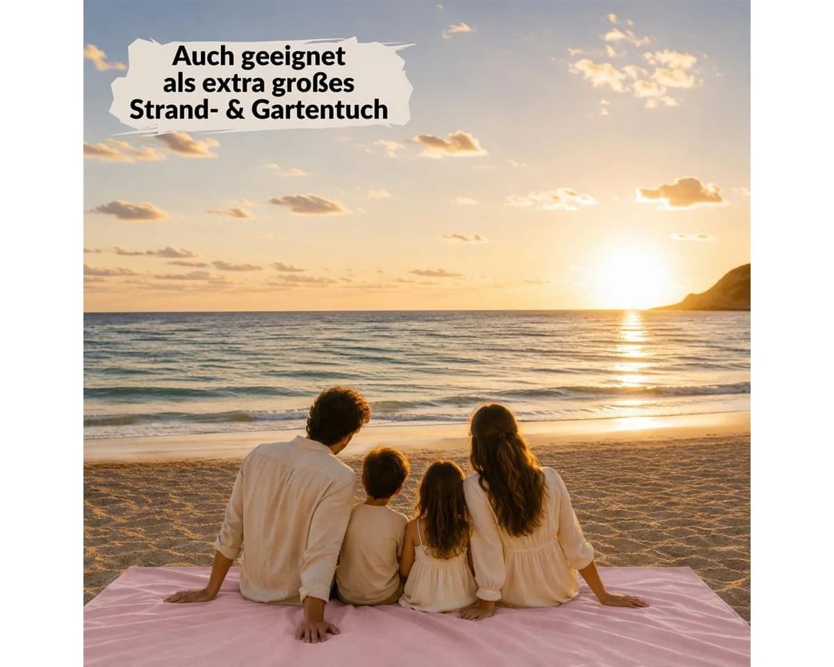 Carpe Sonno Betttuch Rosa 140x250 cm Baumwolle ohne Gummizug - Bild 4