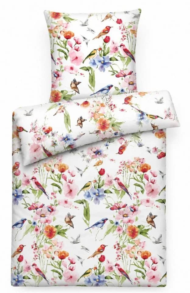 Carpe Sonno Mako-Satin Bettwäsche 100% Baumwolle Bunt Floral - Bild 2