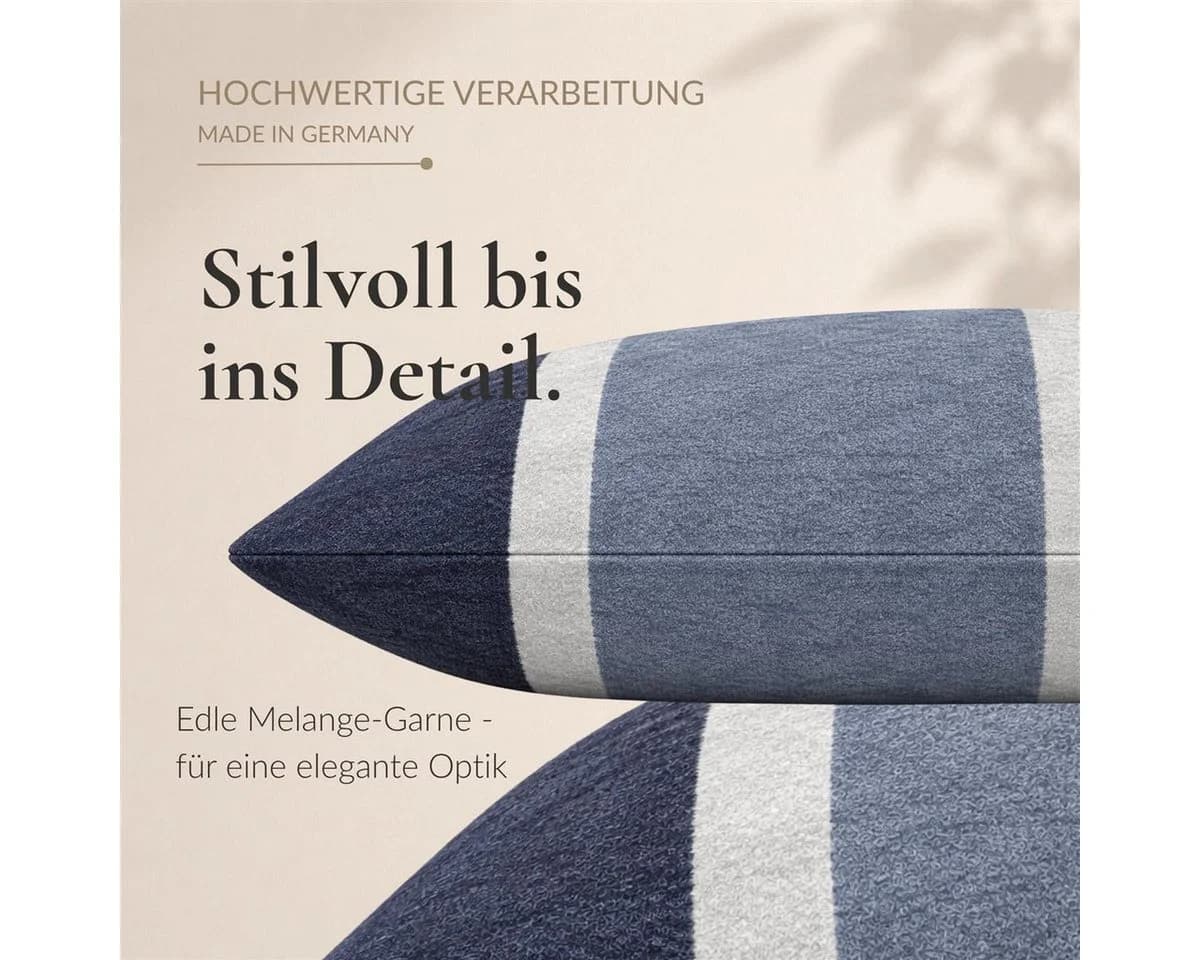 Carpe Sonno Bettwäsche Biber 135x200 Blau Marine