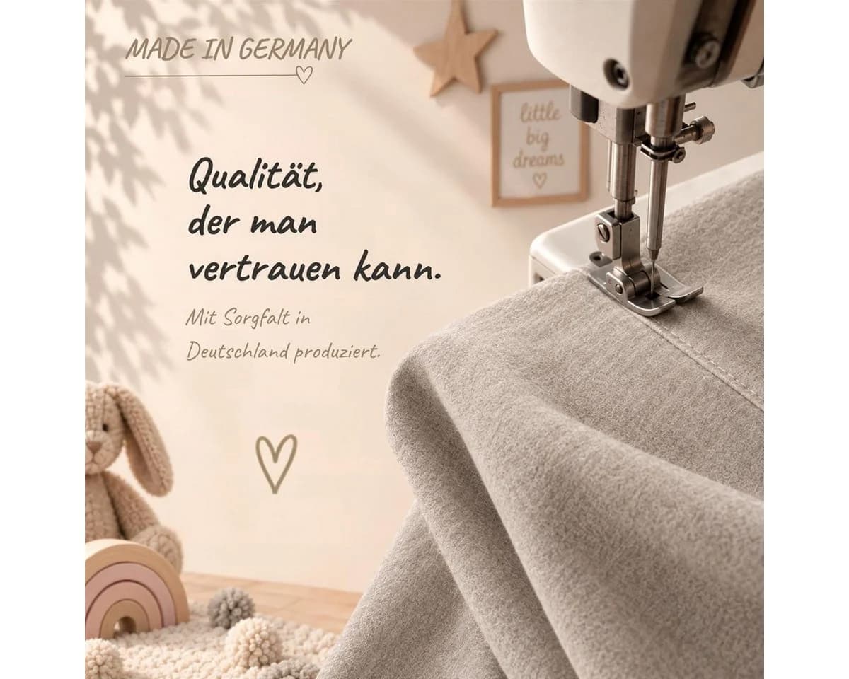 Carpe Sonno Kinderbettwäsche Biber 100% Baumwolle Grün Melange - Bild 4