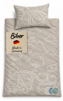Carpe Sonno Kinderbettwäsche Biber 100% Baumwolle Beige Melange Bild 2