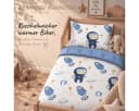 Carpe Sonno Kinderbettwäsche Biber Blau 100% Baumwolle Bild 1