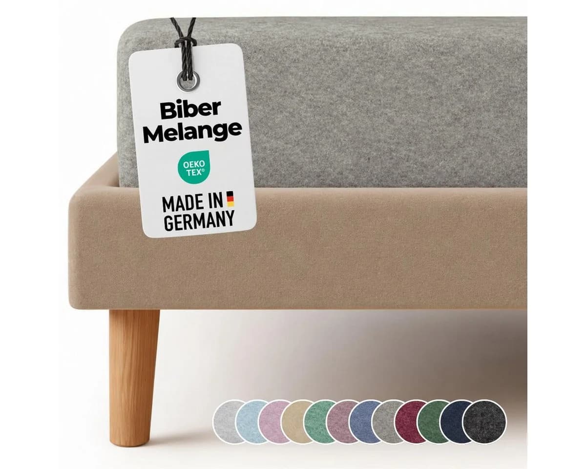 Carpe Sonno Spannbettlaken Biber Flanell Grau - Bild 2