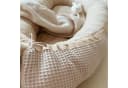 LittleANTunique Bettnestchen Waffelpique Beige Babynest Bild 4