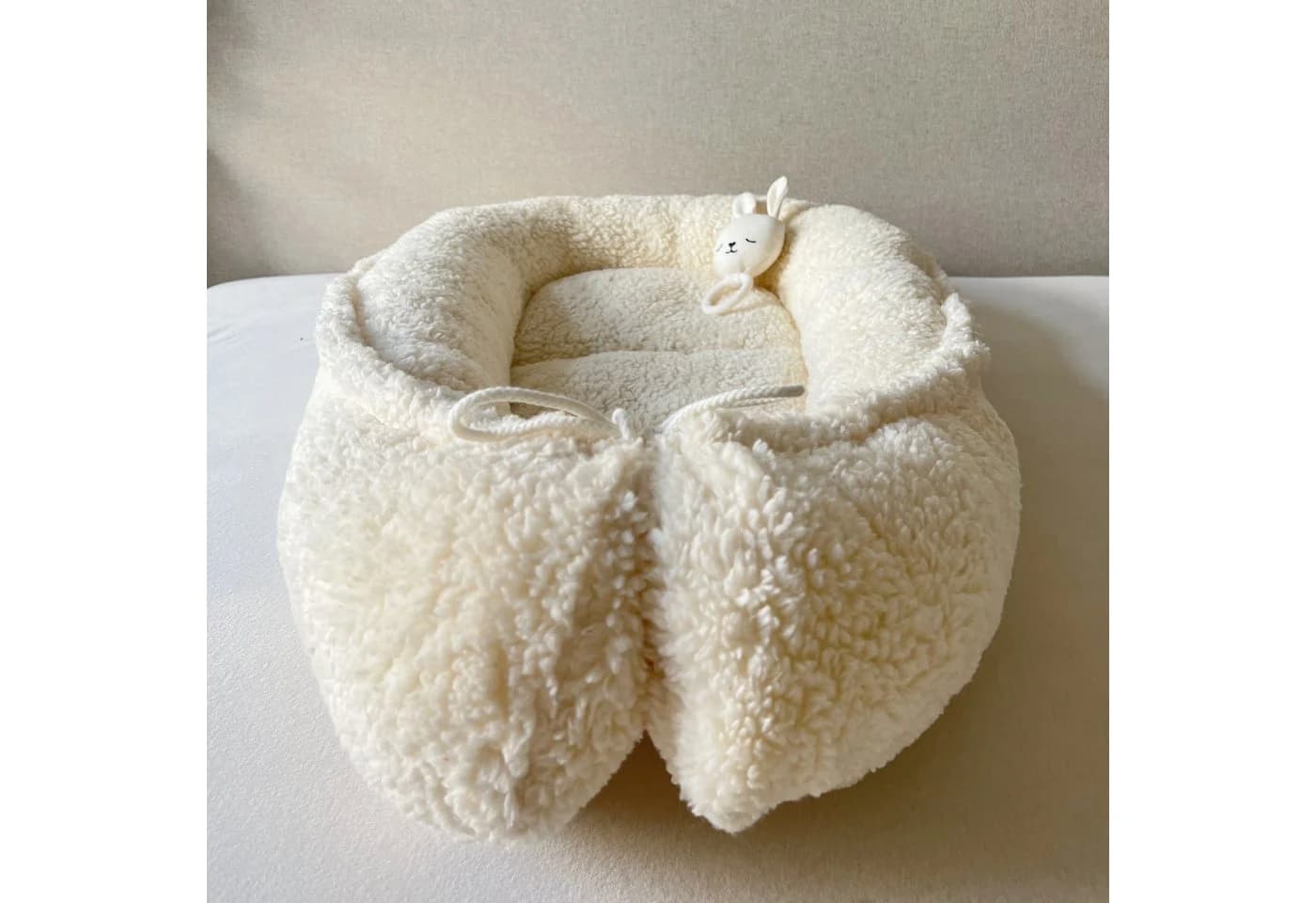 LittleANTunique Babynestchen Teddy Beige Wendbar - Bild 2