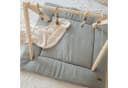 LittleANTunique Krabbeldecke Spielunterlage Laufgitterpolster Waffel Altgrün Bild 1