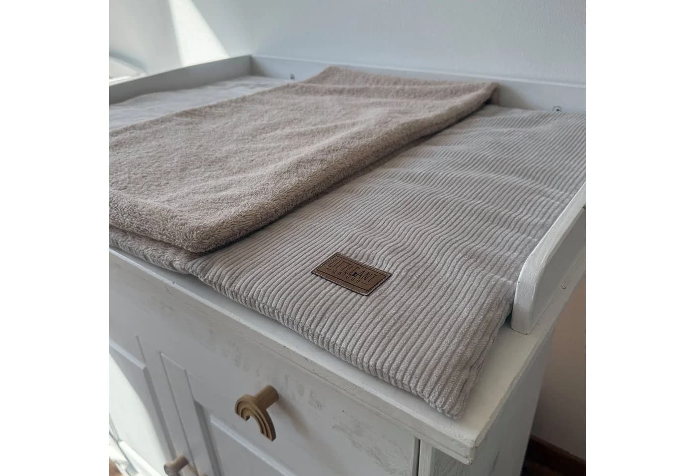 LittleANTunique Wickelauflage Cord Beige mit wasserdichter Zusatzschicht - Bild 2