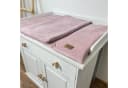 LittleANTunique Wickelauflage Wickeltischauflage Cord Rosa Bild 1