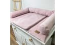 LittleANTunique Wickelauflage Wickeltischauflage Cord Rosa Bild 5