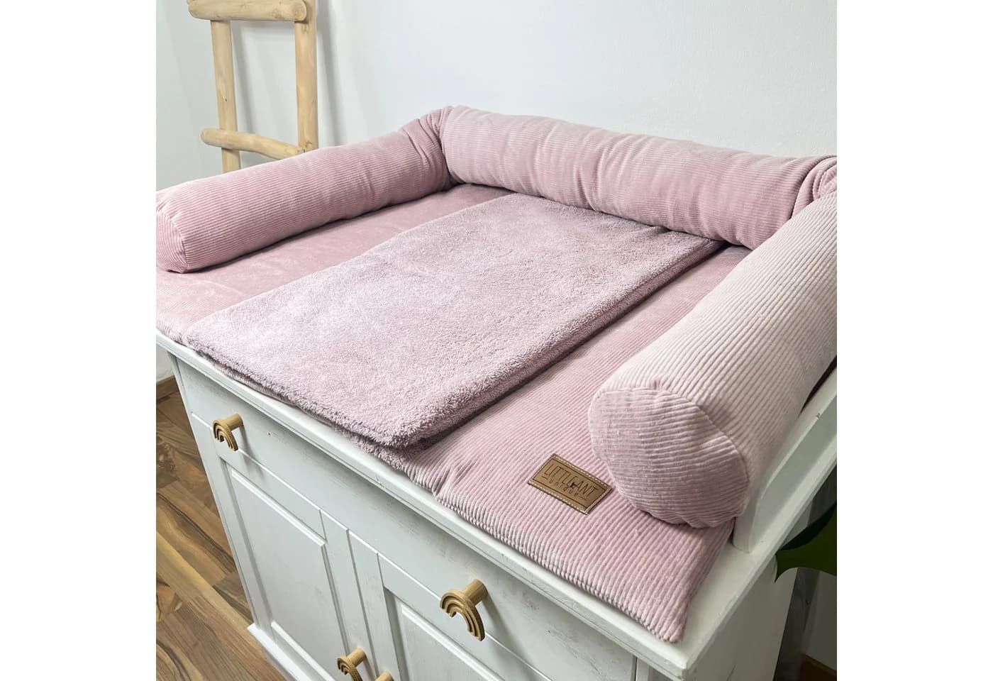 LittleANTunique Wickelauflage Wickeltischauflage Cord Rosa - Bild 5