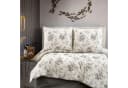 ZIRVEHOME Bettwäsche Baumwolle Beige mit Blumenmuster Bild 2