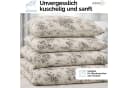 ZIRVEHOME Bettwäsche Baumwolle Beige mit Blumenmuster Bild 4