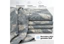ZIRVEHOME Bettwäsche Set 135x200 cm Grau Blau Blattmuster Baumwolle Bild 4