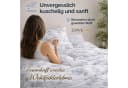 ZIRVEHOME Bettwäsche Set 3-teilig Baumwolle Grau Weiß Floral Bild 3