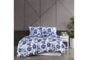 ZIRVEHOME Bettwäsche 3-teilig Baumwolle Renforcé Floral Braun/Weiß Bild 2