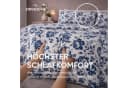 ZIRVEHOME Bettwäsche 3-teilig Baumwolle Renforcé Floral Braun/Weiß Bild 4