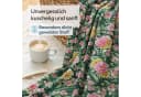 ZIRVEHOME Bettwäsche-Set Dunkelgrün Floral Blumenmuster 100% Baumwolle Bild 5