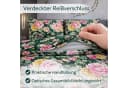 ZIRVEHOME Bettwäsche-Set Dunkelgrün Floral 3-teilig Baumwolle Bild 4