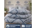 ZIRVEHOME Bettwäsche 2-teilig Ornament Design Blau Grau Baumwolle Bild 3