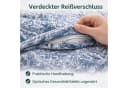 ZIRVEHOME Bettwäsche 2-teilig Ornament Design Blau Grau Baumwolle Bild 5