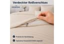 ZIRVEHOME Bettwäsche Set Beige Damast Streifen 135x200 cm Bild 5