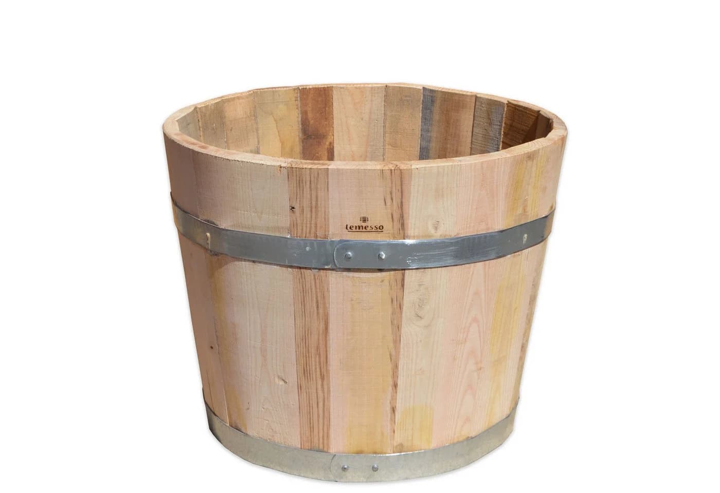 Temesso Pflanzkübel Kastanienholz Natur 30-60cm - Bild 2