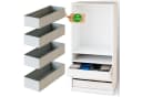 Clutter Cover Organizer für PAX Schrank Grau 4er-Set Trennboxen Bild 2